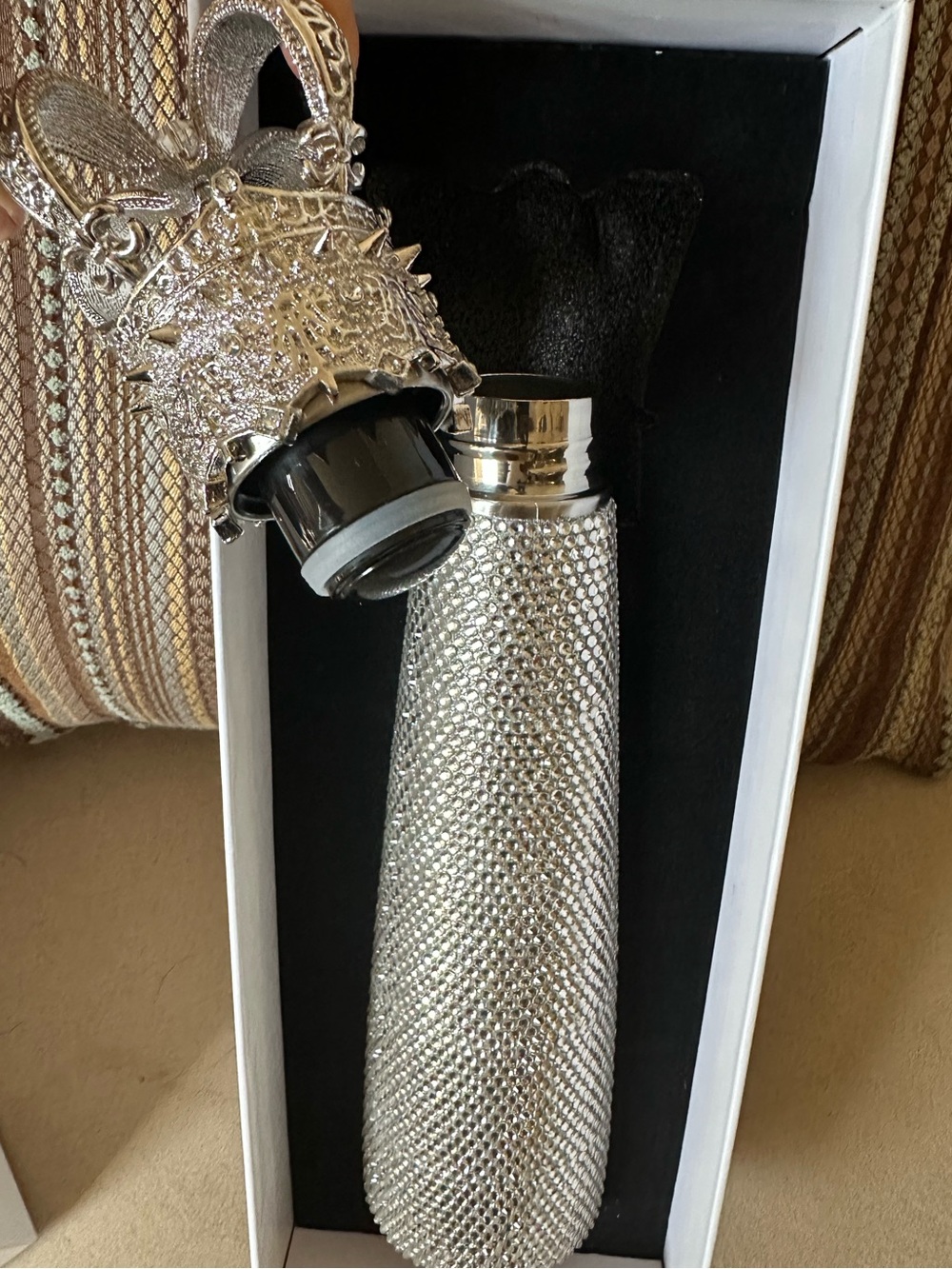 Bling Rhinestone Crown 17oz Stainless Steel Insulated Water Bottle NIB - Picture 6 of 8